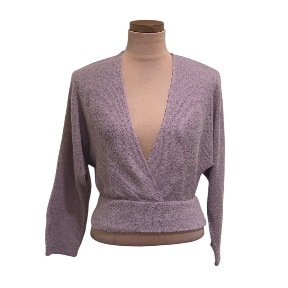 Urban Outfitters Top Size Small Pastel Dusty Purple Fuzzy Pullover